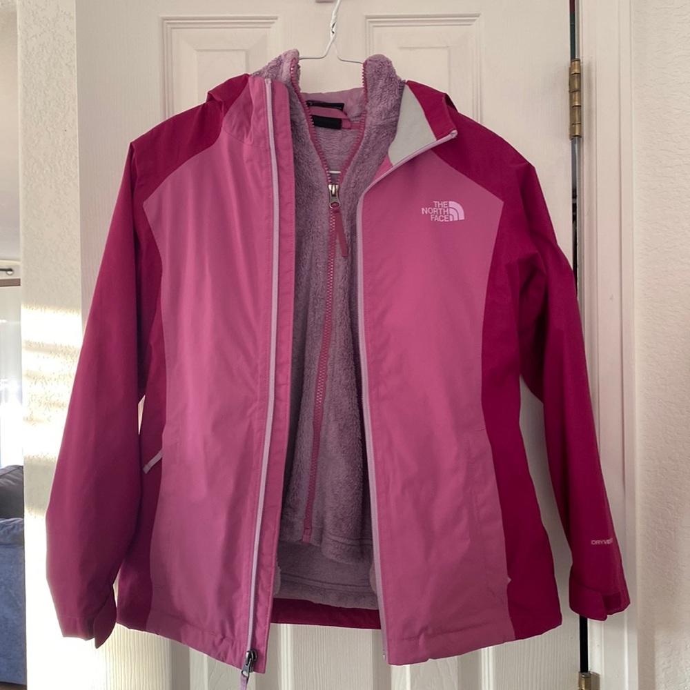 Fushia/pink girls Jacket with liner